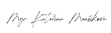 Podpis Kateřina Menšíková